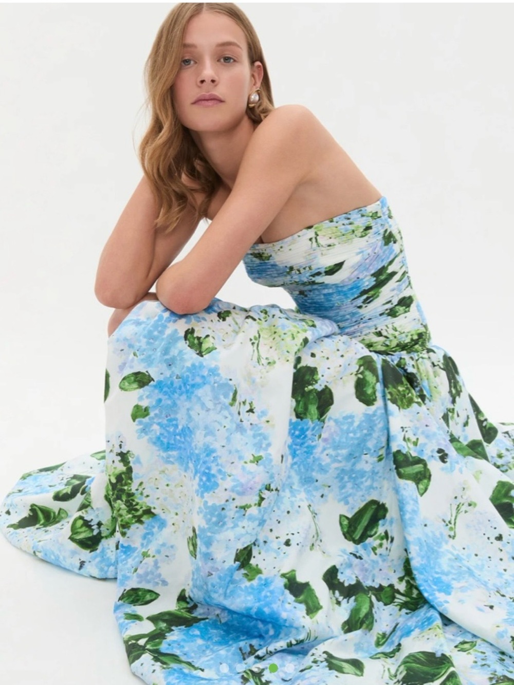 AJE Behold Strapless Floral Maxi Dress - Picture 4 of 11